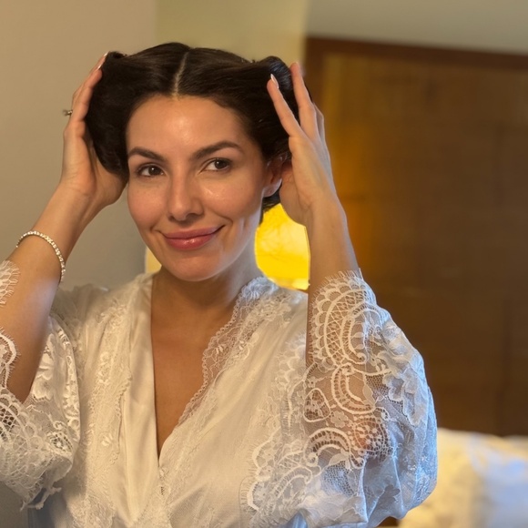 Bridal Lace Robe - In Bloom - Picture 6 of 6